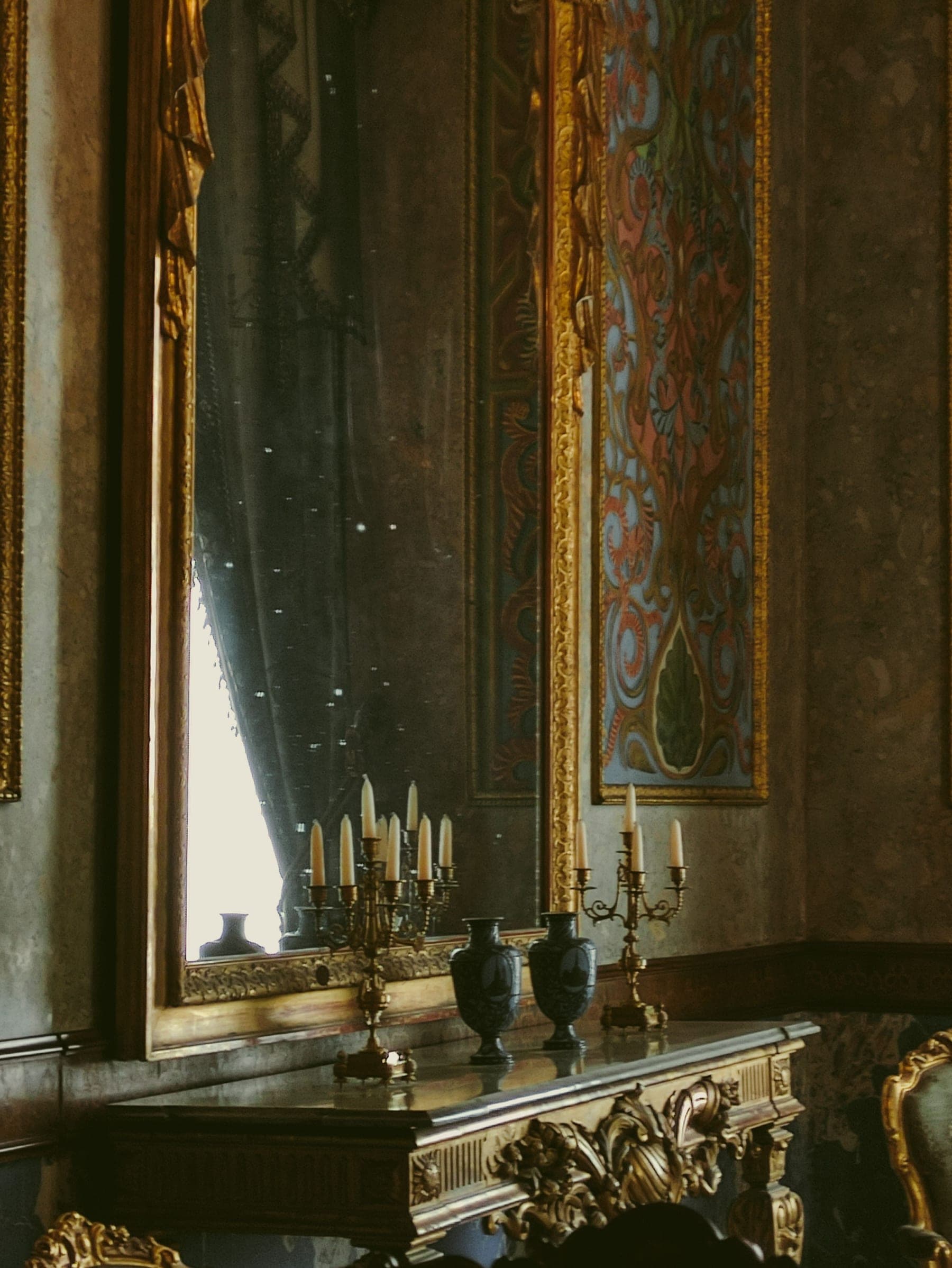 Ornate Palace Mirror in a period interior