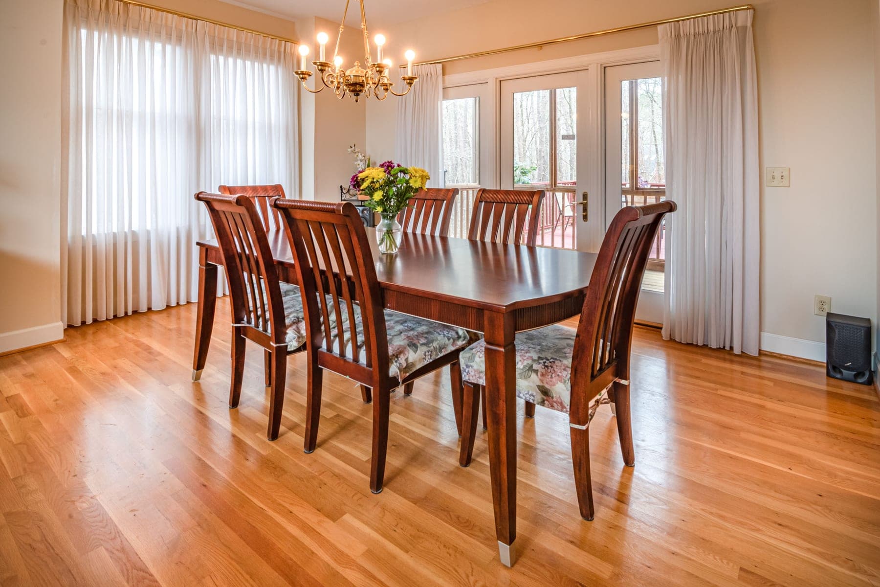 Solid timber handcrafted dining table